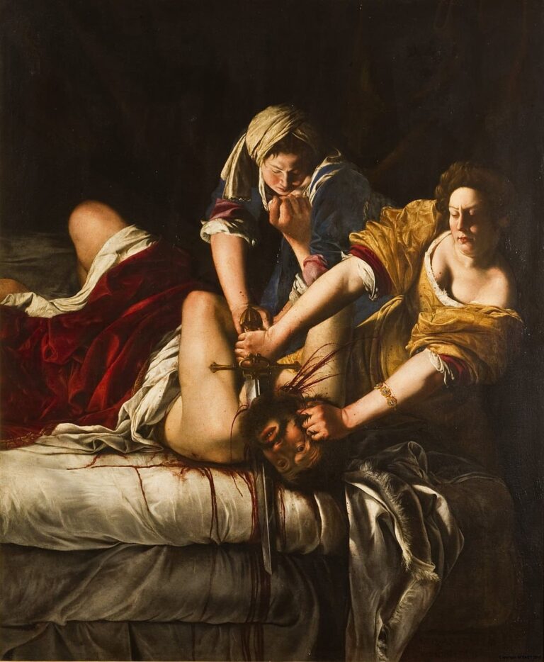 Pintura italiana Judit decapitando a Holofernes por Artemisia Gentileschi