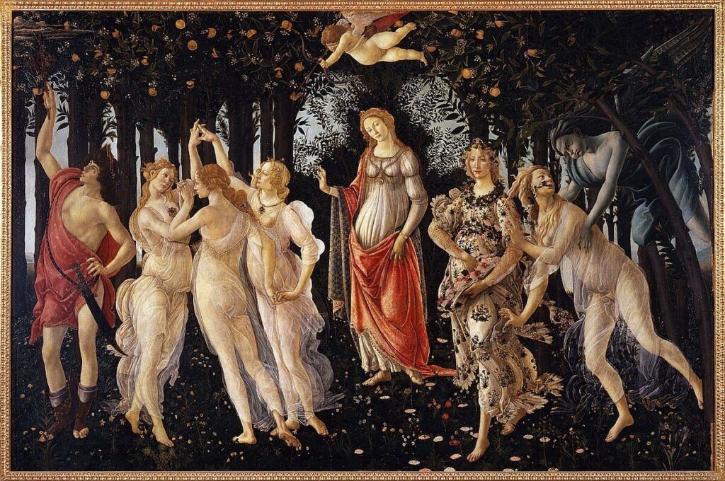 Pintura italiana Sandro Botticelli La Primavera