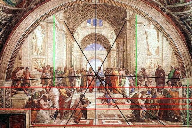 pintura italiana perspectiva lineal