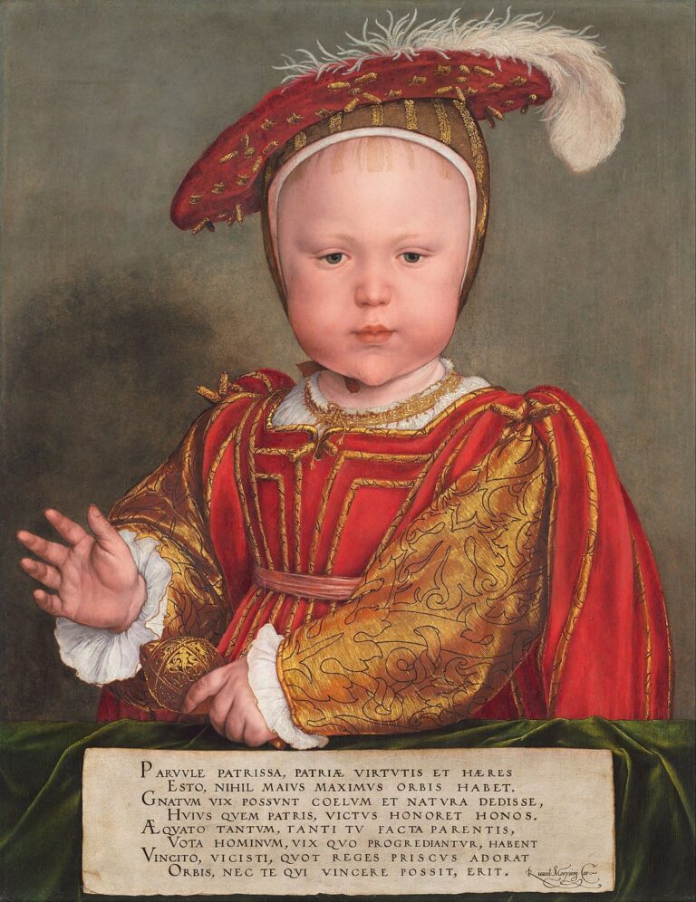 Retrato de Edward VI como un Nino por Hans Holbein el Joven