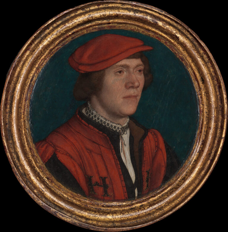 Retrato de un Joven en Rojo por Hans Holbein el Joven