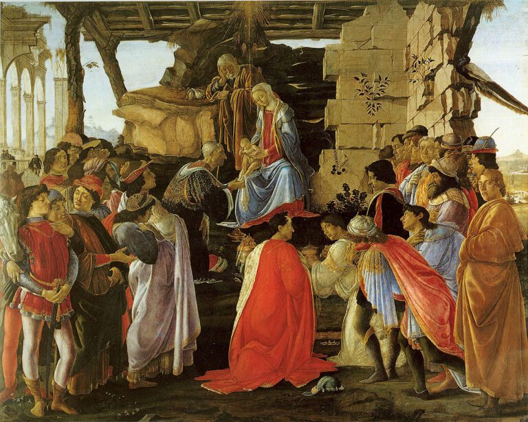 Adoracion de los Magos de Sandro Botticelli