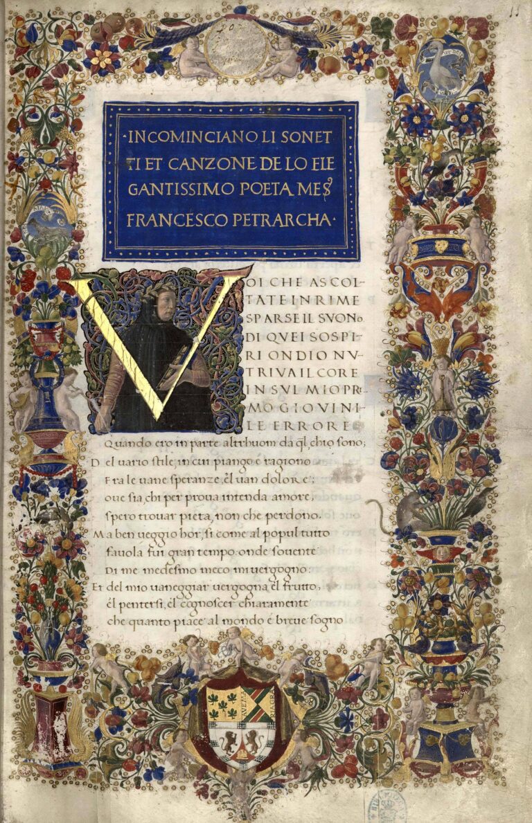 Cancionero de Petrarca c. 1327 1374