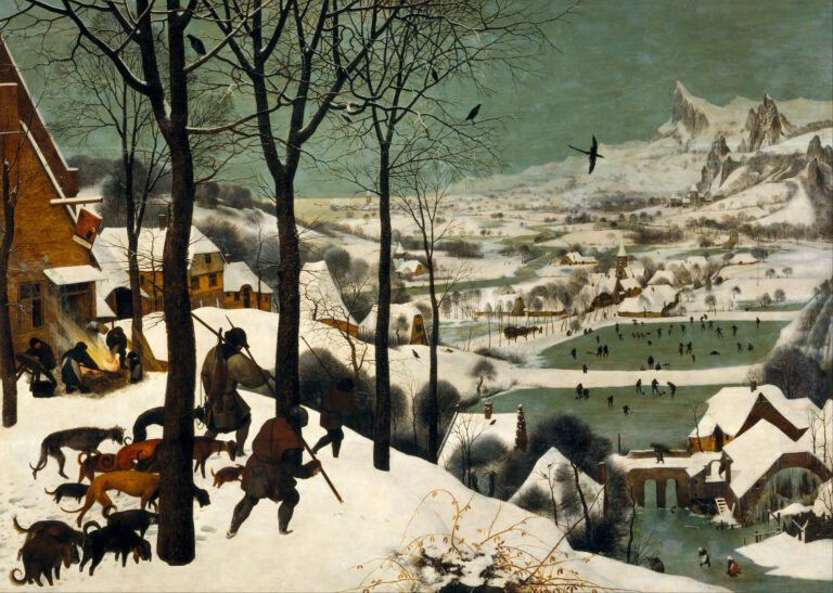 Cazadores en la nieve de Pieter Bruegel el Viejo