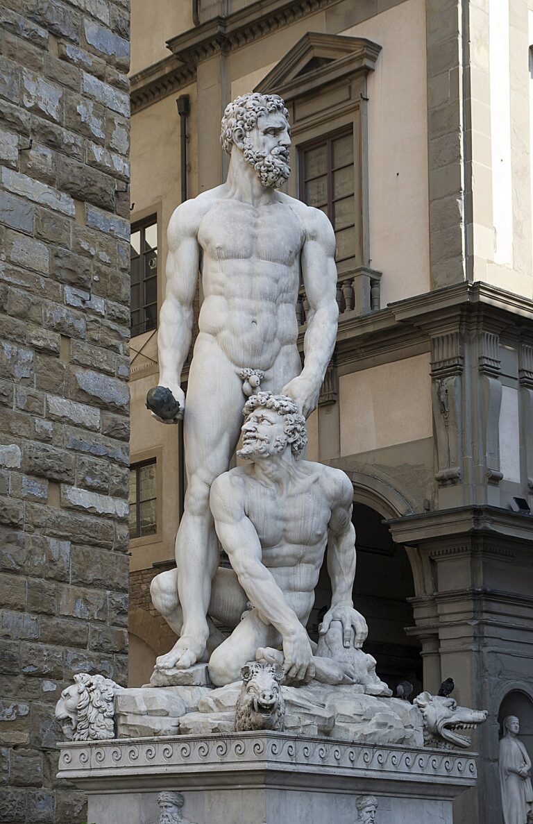 Hercules y Caco de Baccio Bandinelli 1534