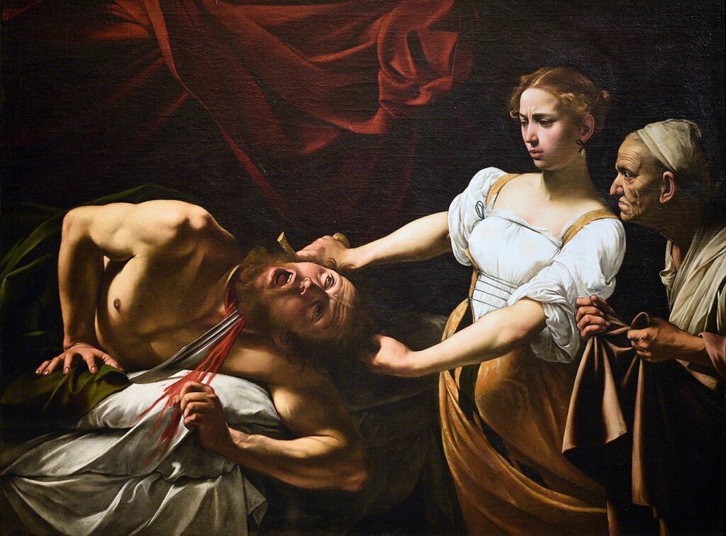 Judith decapitando a Holofernes Caravaggio