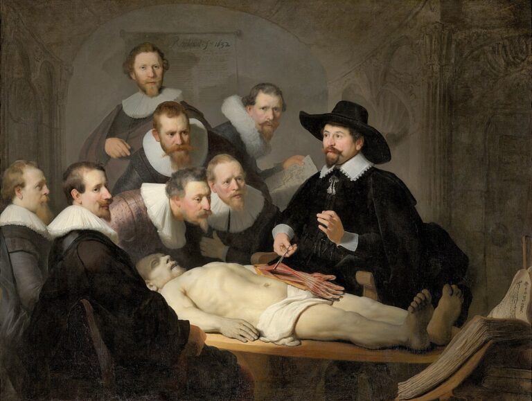 La leccion de anatomia del Dr. Nicolaes Tulp de Rembrandt