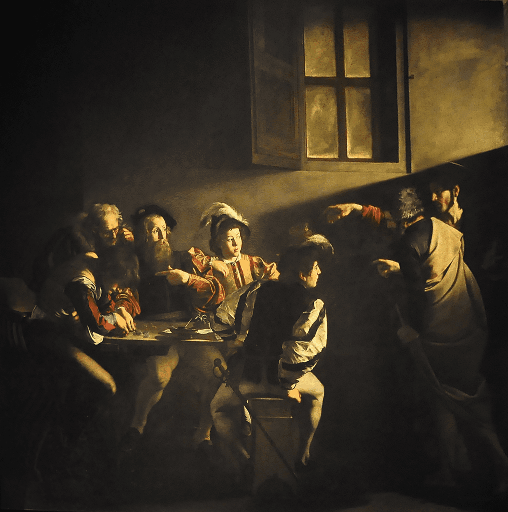 La vocacion de San Mateo de Caravaggio