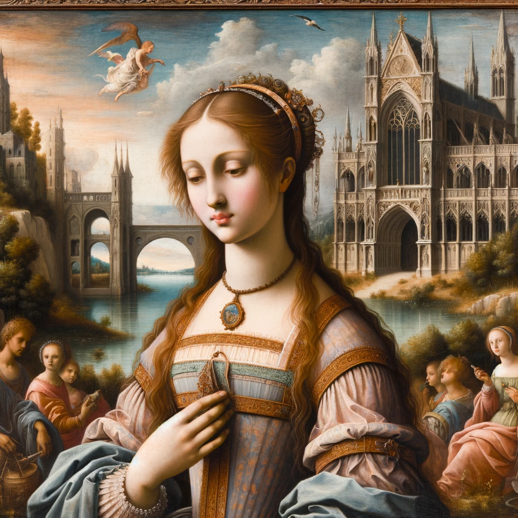 elegnacia y detalles de las pinturas renacentistas francesas