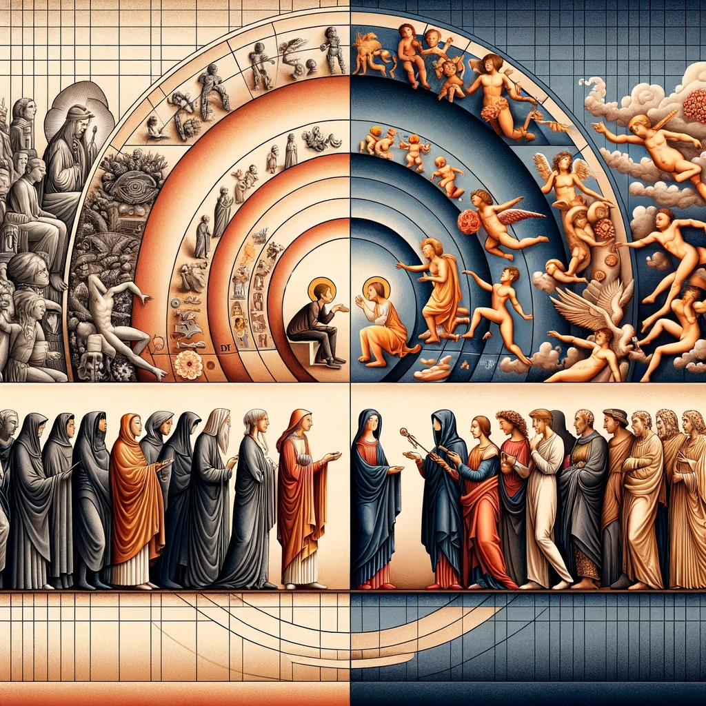 evolución en los temas y estilos del arte desde la época medieval hasta el renacimiento