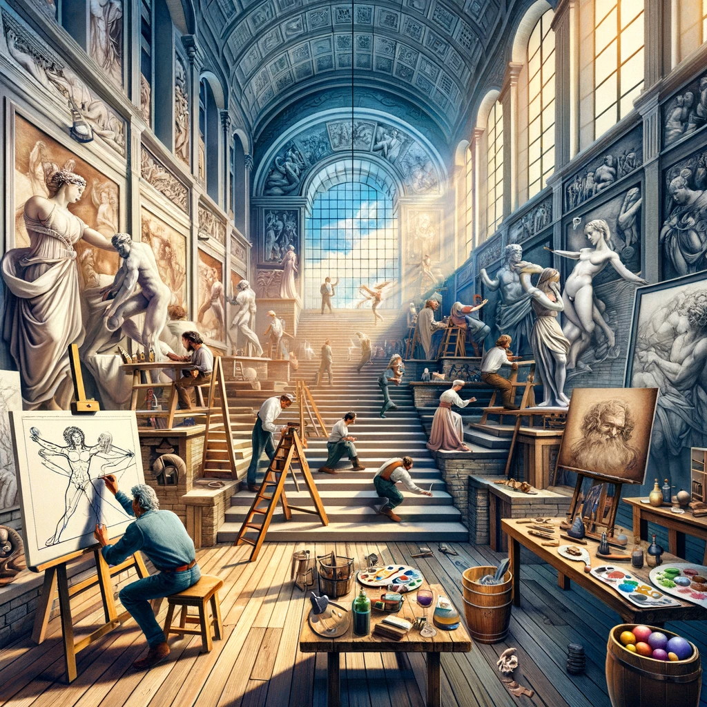 innovaciones en técnicas artísticas durante el Primer Renacimiento