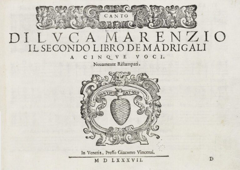 Madrigales de Luca Marenzio